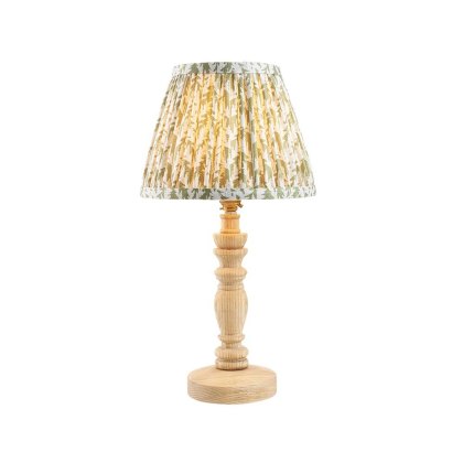 Endon Natural Ash Bilbury Lamp & 20cm Garden Green Herb Shade Endon Natural Ash Bilbury Lamp & 20cm Garden Green Herb Shade