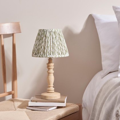 Endon Natural Ash Bilbury Lamp & 20cm Garden Green Herb Shade