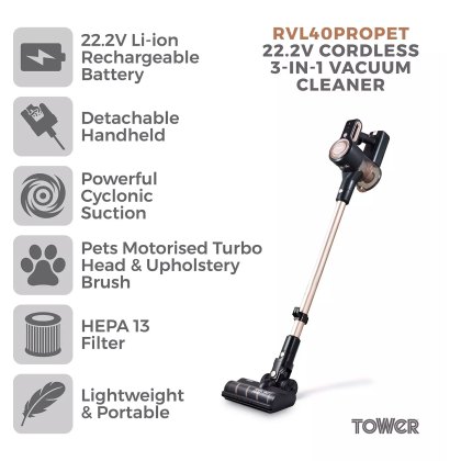 Tower VL40 Pro Pet Cordless Vacuum