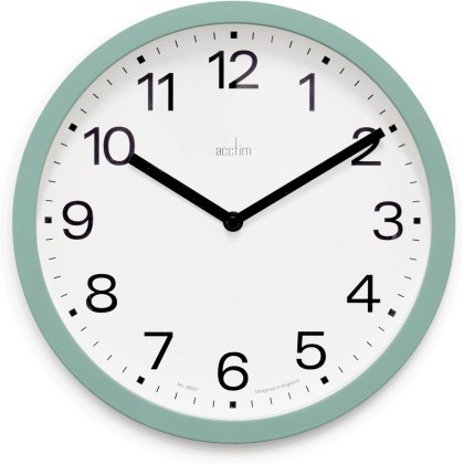 Acctim Renhold Cloverfield Green 25cm Wall Clock Acctim Renhold Cloverfield Green 25cm Wall Clock