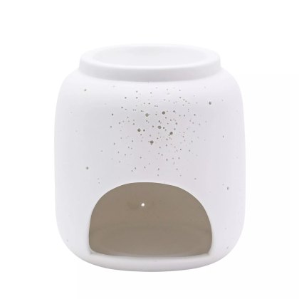 Widdop Hestia White Ceramic Pin Hole Oil Burner Holder Widdop Hestia White Ceramic Pin Hole Oil Burner Holder