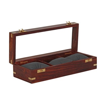 Widdop Harvey Makin Wooden 3 Watch Box Widdop Harvey Makin Wooden 3 Watch Box