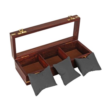 Widdop Harvey Makin Wooden 3 Watch Box