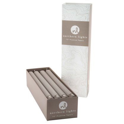 Widdop Northern Lights 12" Taper Candle Stone Widdop Northern Lights 12" Taper Candle Stone