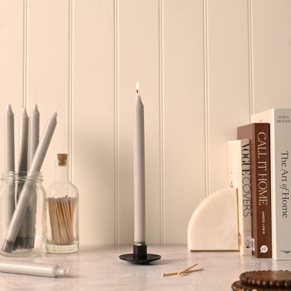 Widdop Northern Lights 12" Taper Candle Stone
