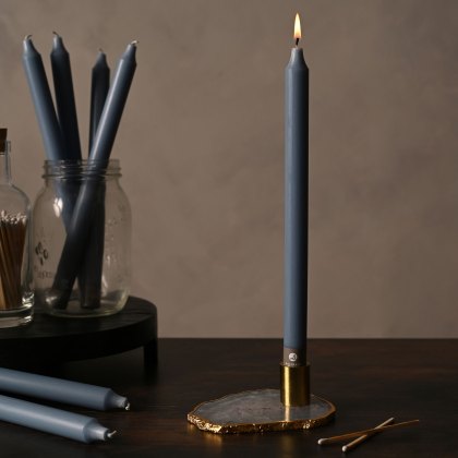 Widdop Northern Lights 12" Taper Candle Prairie Blue