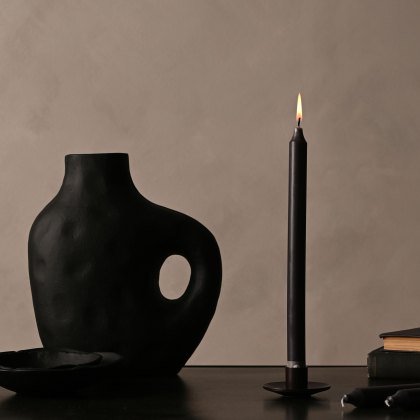 Widdop Northern Lights 12" Taper Candle Graphite