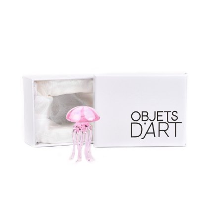 Widdop Objets D'Art Miniature Glass Jelly Fish Widdop Objets D'Art Miniature Glass Jelly Fish