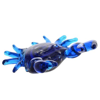 Widdop Objets D'Art Miniature Glass Blue Crab Widdop Objets D'Art Miniature Glass Blue Crab