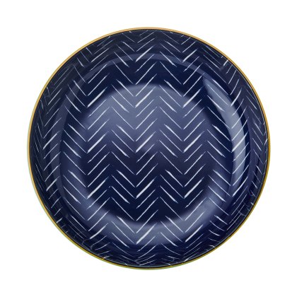 Mikasa Indigo Chevron Pasta Bowl