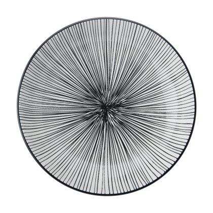 Mikasa Black Stripe Pasta Bowl