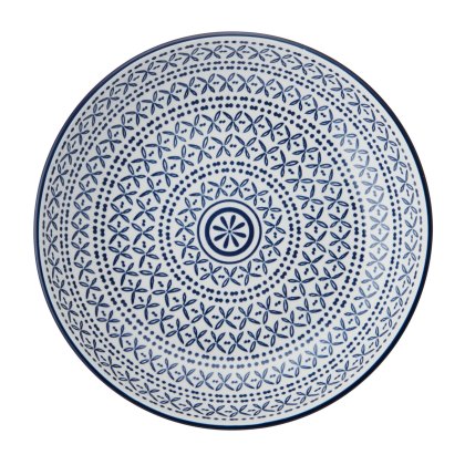 Mikasa Blue Mediterranean Pasta Bowl