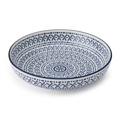Mikasa Blue Mediterranean Pasta Bowl Mikasa Blue Mediterranean Pasta Bowl