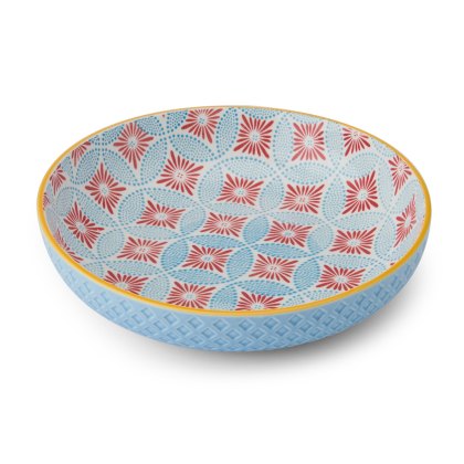 Mikasa Blue Mosaic Pasta Bowl Mikasa Blue Mosaic Pasta Bowl