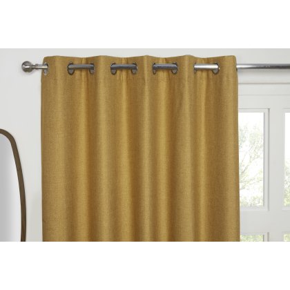 Sundour Cosmos Blackout Curtain Gold