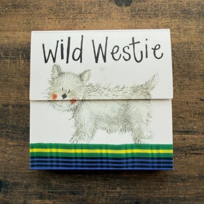 Alex Clark Wild Westie Mini Magnetic Notepad