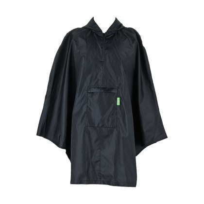 Eco Chic Black Foldable Poncho Eco Chic Black Foldable Poncho