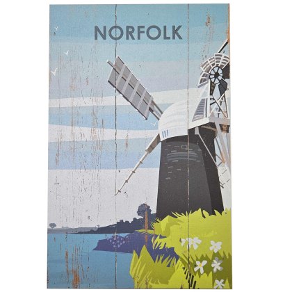 Zippy & George Norfolk Grey Windmill Plaques