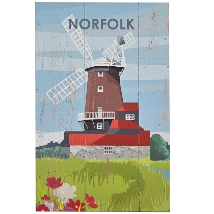 Zippy & George Norfolk Windmill & Poppies Plaques