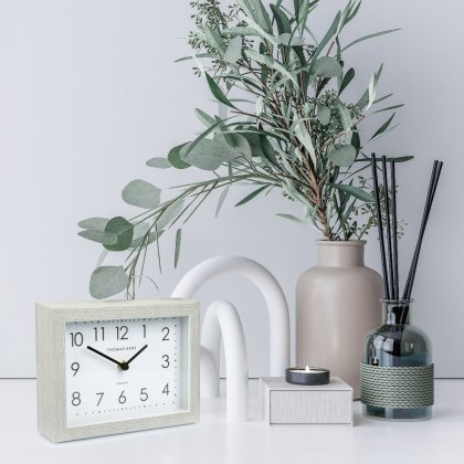 Thomas Kent 7" Smithfield Silver Birch Mantel Clock