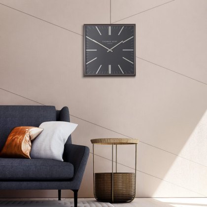Thomas Kent 24" Garrick Graphite Wall Clock