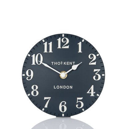 Thomas Kent 6" Arabic Ink Mantel Clock Thomas Kent 6" Arabic Ink Mantel Clock