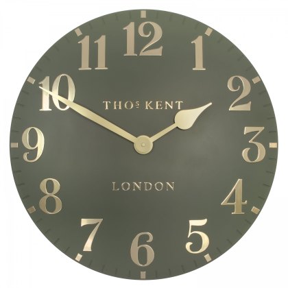 Thomas Kent 20" Arabic Lichen Green Wall Clock Thomas Kent 20" Arabic Lichen Green Wall Clock