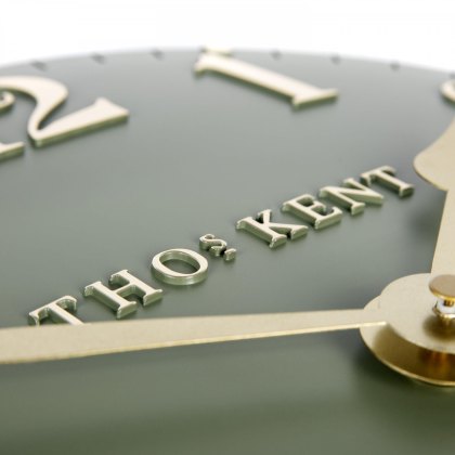 Thomas Kent 12" Arabic Lichen Green Wall Clock