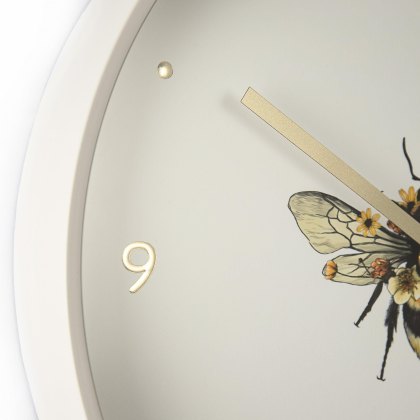 Thomas Kent 12" Bee In Bloom Wall Clock