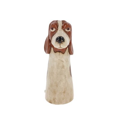 Shudehill Village Pottery Top Dog Basset Vase