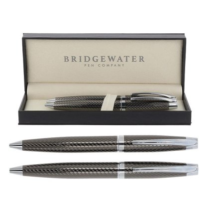 Bridgewater Pens Lancaster Gunmetal & Chrome Ball Pen Set