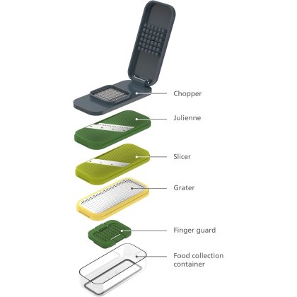 Joseph Joseph Multi Prep Compact 4 Piece Grater Slicer