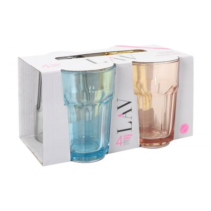 Lav Aras Pastel Set Of 4 Glasses
