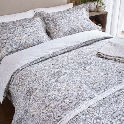 Morris & Co Grey Wandle Duvet Cover Set