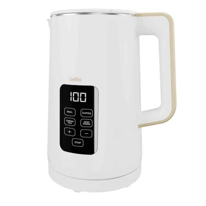 Cello White Digital Kettle with Touch Panel
