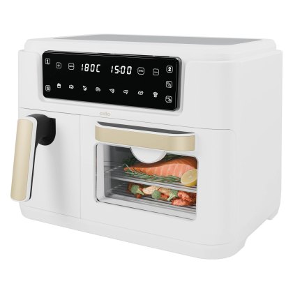 Cello White Dual Zone Air Fryer with Oven