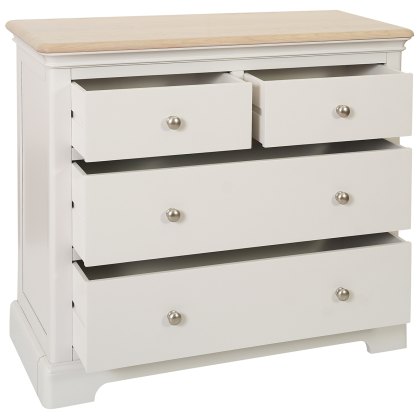 Broadway 2 Over 2 Drawer Chest in Grey Mist