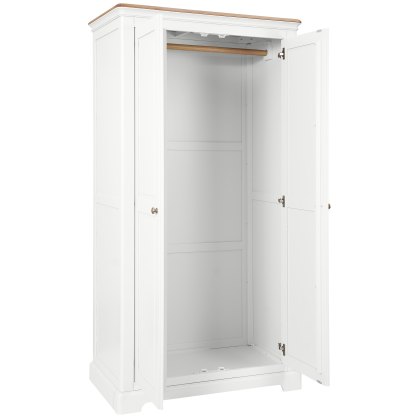 Broadway Double Wardrobe in White