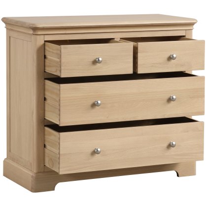 Broadway 2 Over 2 Drawer Chest in Oak