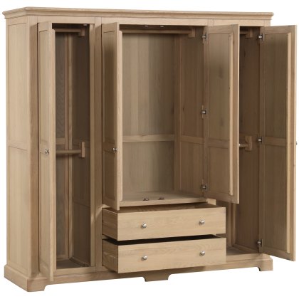 Broadway Quadrouble Wardrobe in Oak