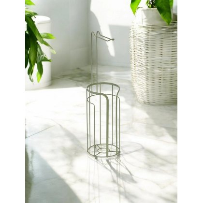 Showerdrape Dante Sage Toilet Roll & Spare Paper Holder