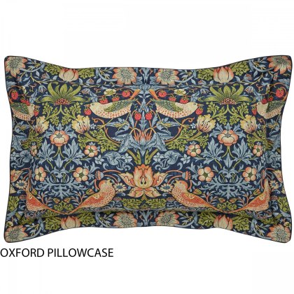 Morris & Co Indigo Strawberry Thief Duvet Cover