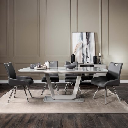 Stockholm 1.6m Extending Dining Table and 4 Chairs