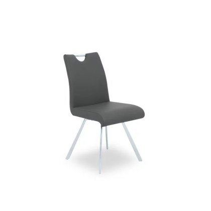 Stockholm Grey Swivel Dining Chair
