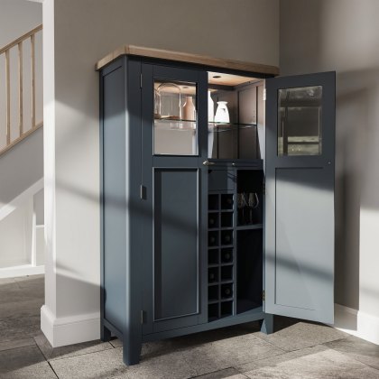 Heritage Editions Blue Drinks Cabinet