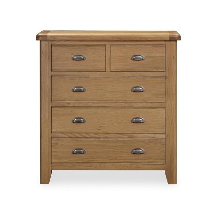 Manor Oak 4 Drawer Chest