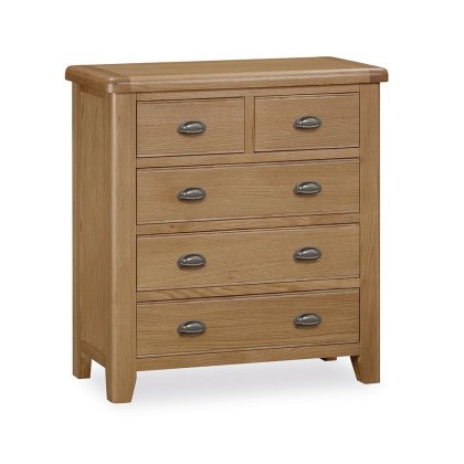 Manor Oak 4 Drawer Chest
