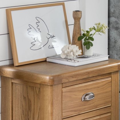 Manor Oak 5 Drawer Tall Chest