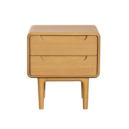 G Plan Winchester 2 Drawer Bedside Table