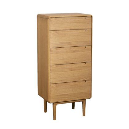 G Plan Winchester 5 Drawer Tall Chest with Mirror